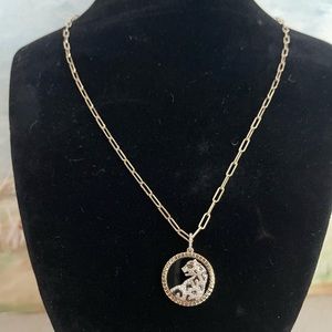 $4080 EFFY Panther Onyx Diamond Necklace Leopard